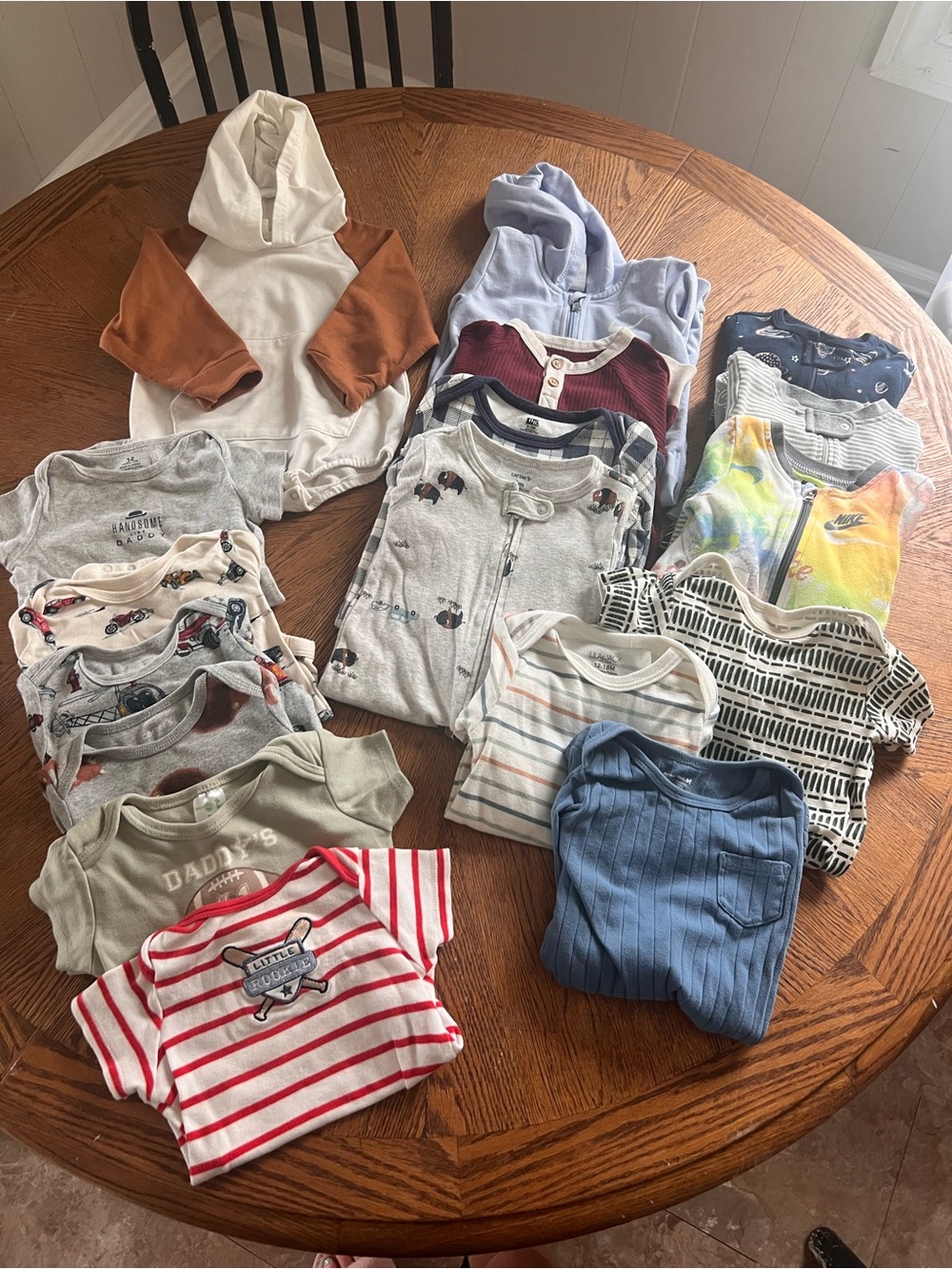 Assorted Baby Bodysuits & Sleepers - Neutral & Pastel Mix